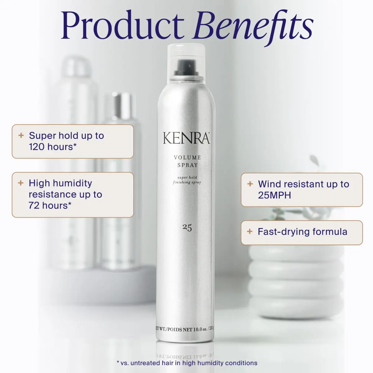 Kenra Volume Spray 25 1.5 Fl Oz (50% VOC) Super Hold Finishing Hairspray | Travel Size - view 2