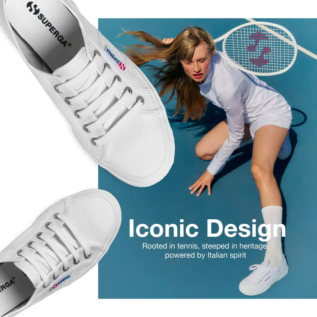 Superga 2750 Cotu Classic Canvas Sneakers for Men & Women | Breathable, Non Slip Rubber Sole, White, 3.5 Men / 5 Women - view 6