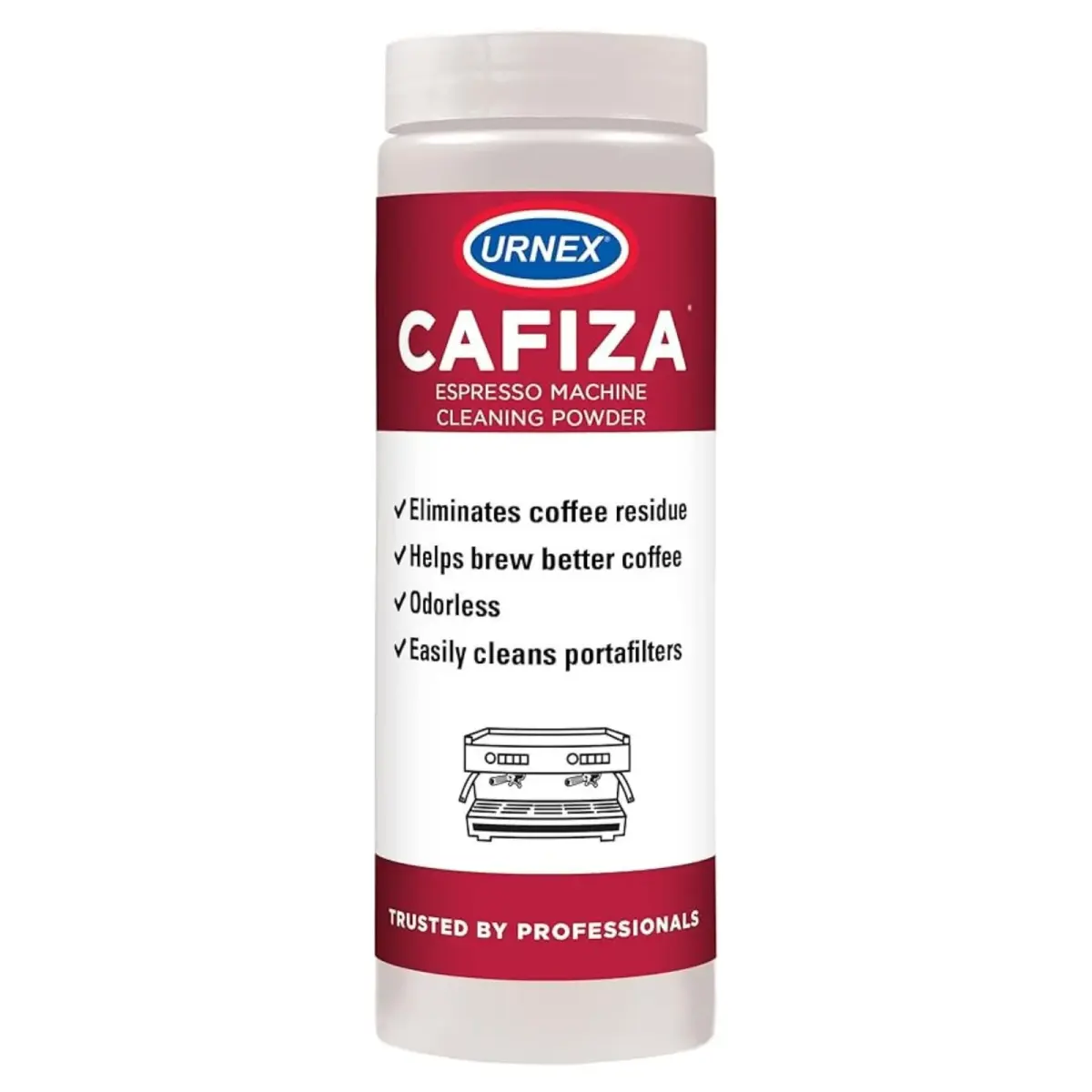 Urnex Cafiza Professional Espresso Machine Cleaning Powder 566g (20oz) | NSF Certified for Metal Compatibility - main product image
