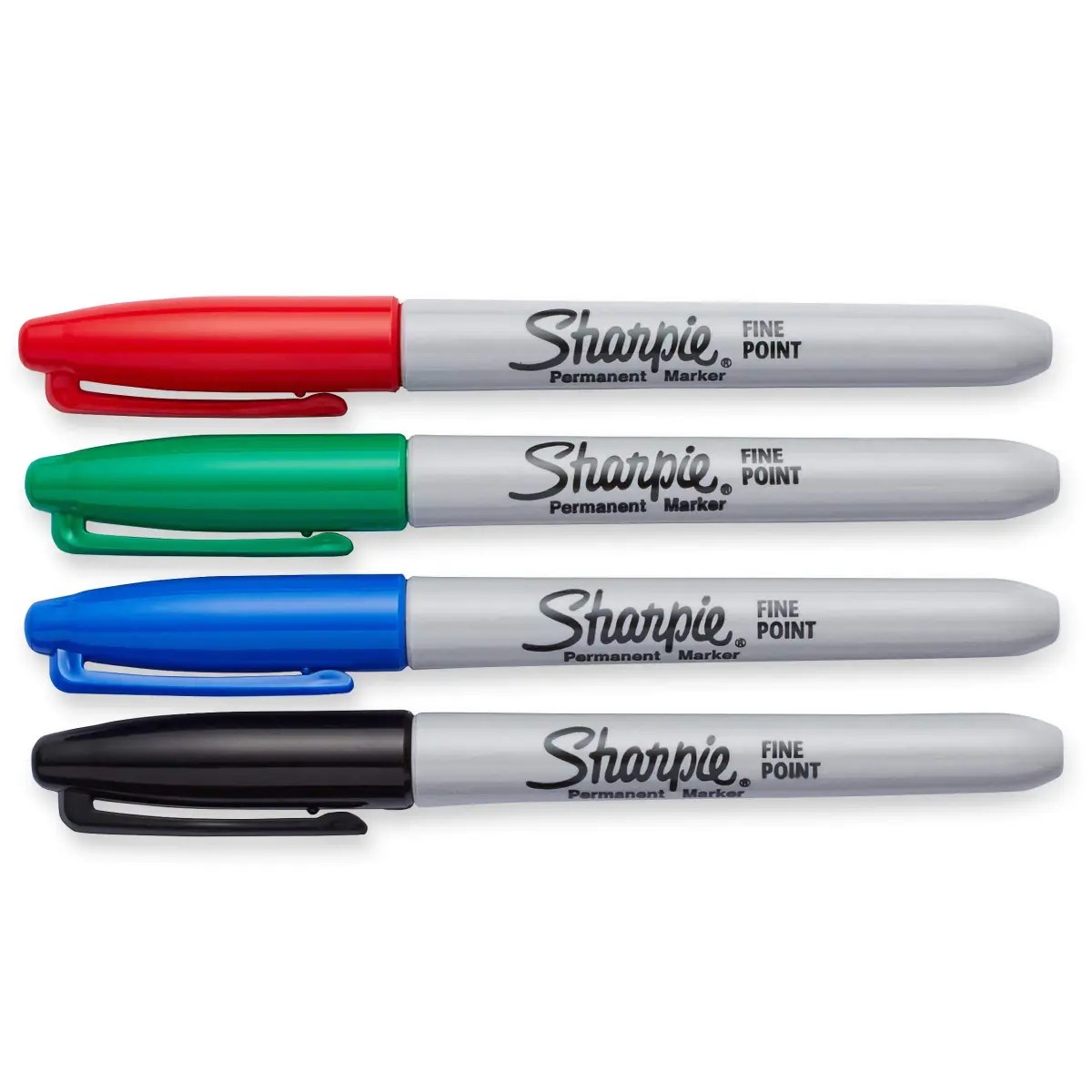 Sharpie Permanent Markers Fine Point Assorted Colours 4 Count | Smooth Ink Flow - view 2