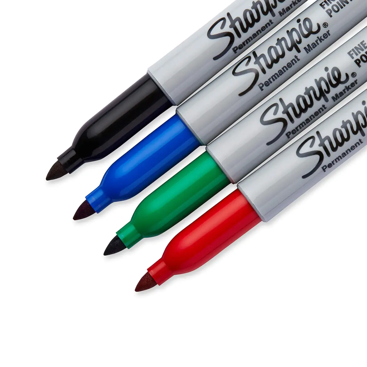 Sharpie Permanent Markers Fine Point Assorted Colours 4 Count | Smooth Ink Flow - view 3