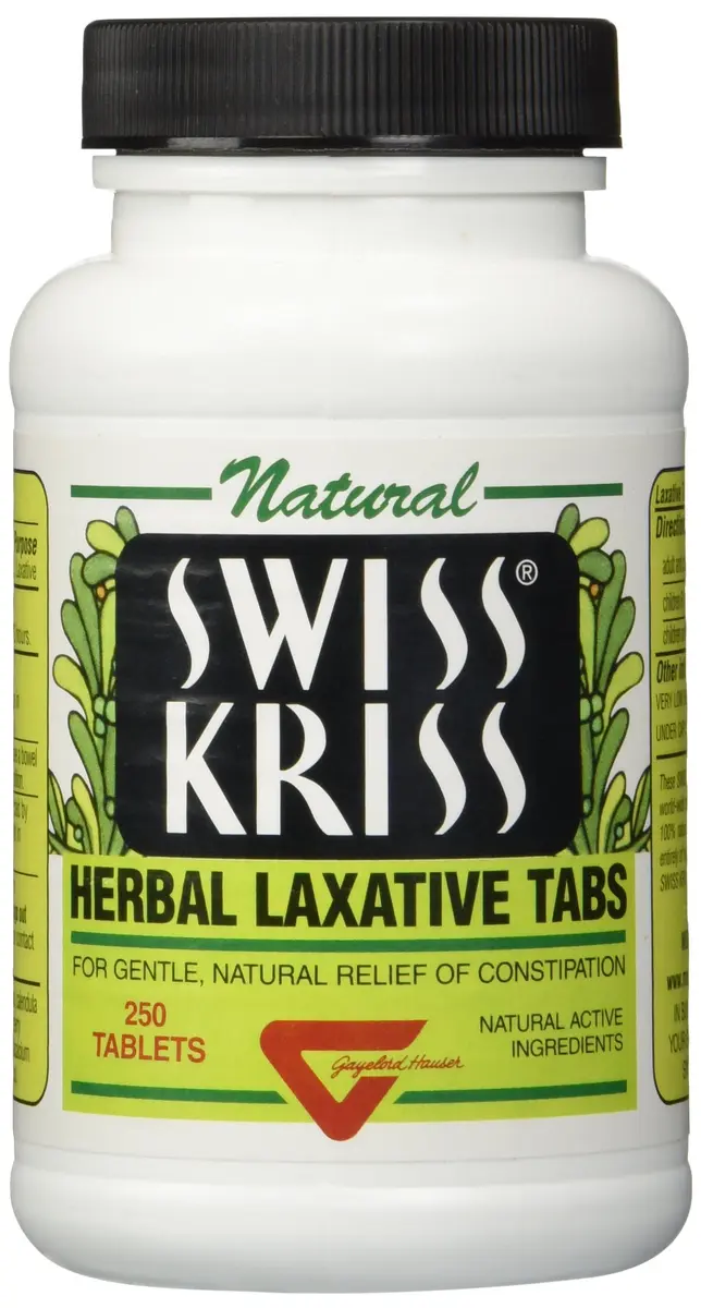 Swiss Kriss Herbal Laxative Tablets, Gentle & Natural Relief for Adults & Children Over 6, 250 Tablets - view 4