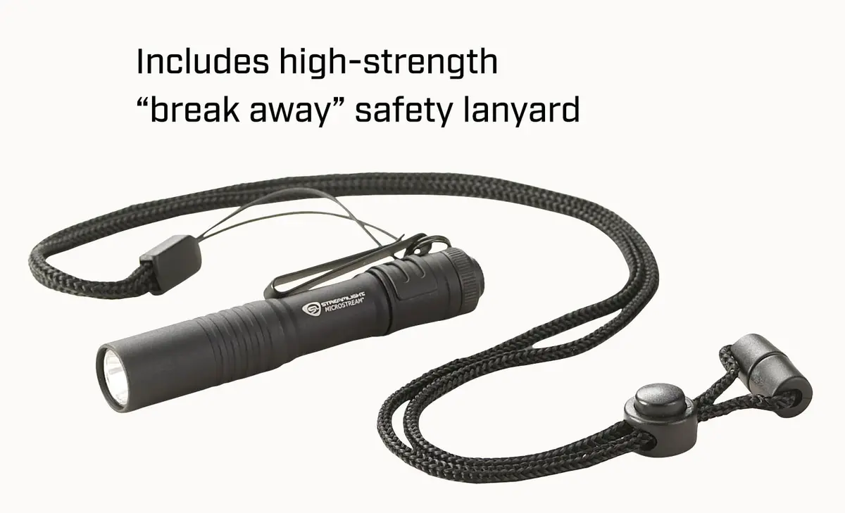 Streamlight MicroStream Pocket Flashlight 3.6" Black | Compact, Durable, AAA Powered - view 3