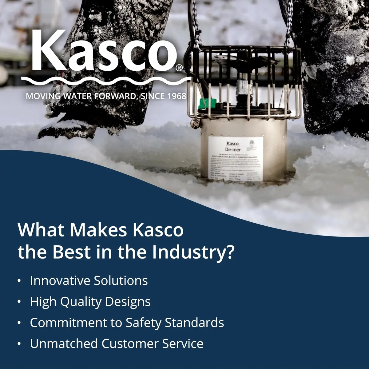Kasco 1/2HP Lake & Pond De-icer 120V | Prevents Ice Damage & Supports Water Habitat - view 4