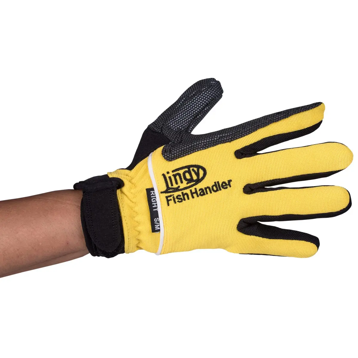 Lindy Fish Handling Glove Small/Medium Yellow Right-hand | Puncture-Proof Cut-Resistant - main product image