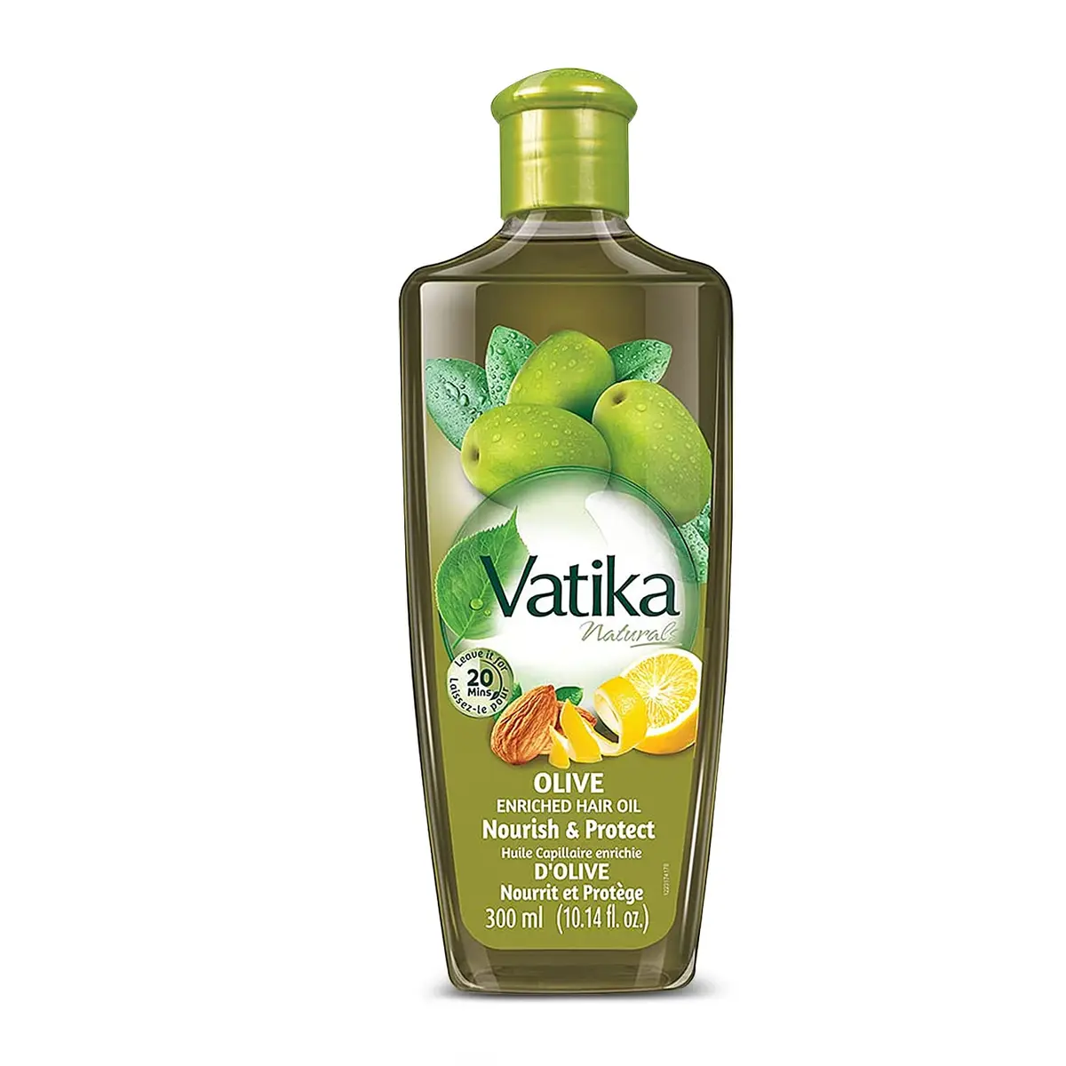 Vatika Naturals Hair Oil - Enriched Formula Scalp Care, 300ml Olive | Nourishes Hair & Scalp Naturally - main product image
