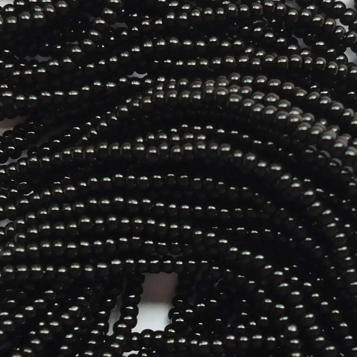 SeedBeadExplosion Seed Beads 10/0 Czech Opaque Black | Ideal for Jewelry & Crafts - view 2