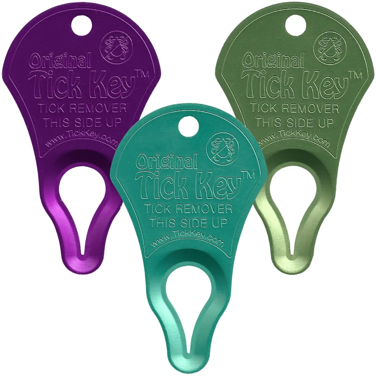 The Tick Key Tick Removal Tool, Multi Color 3 Pack | Safe, Portable & Made in USA (70-120 chars) - view 2