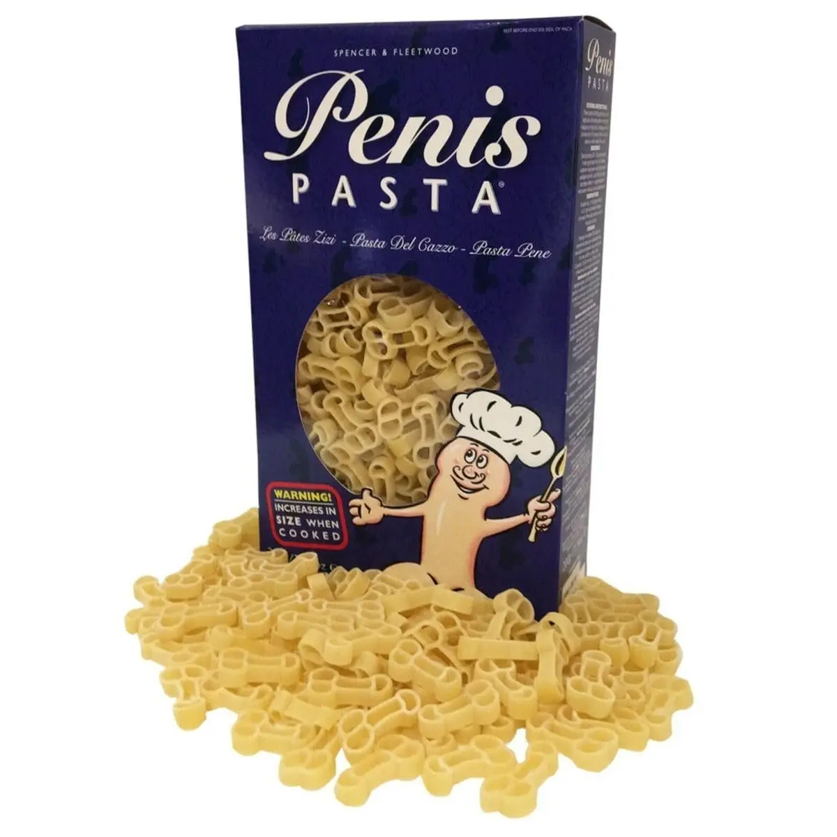 Gas Works Penis Shaped Pasta 200g (7.14 oz) | Fun for Parties - main product image