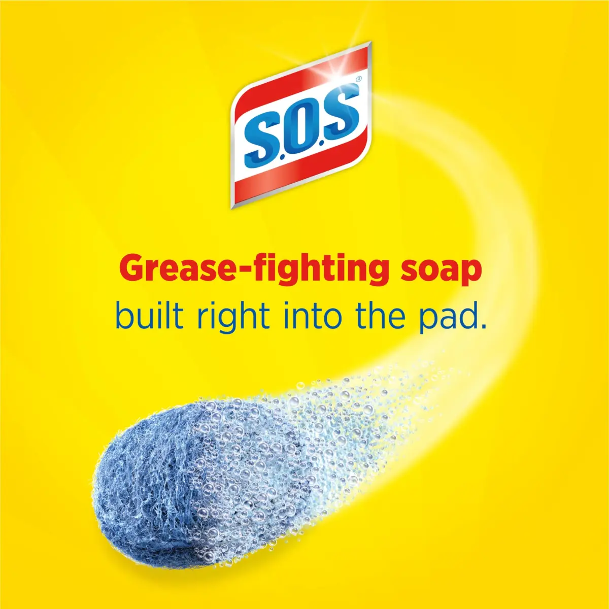 S.O.S Steel Wool Soap Pads Lemon Fresh 10 Count | Powerful Cleaning for Tough Grime - view 2
