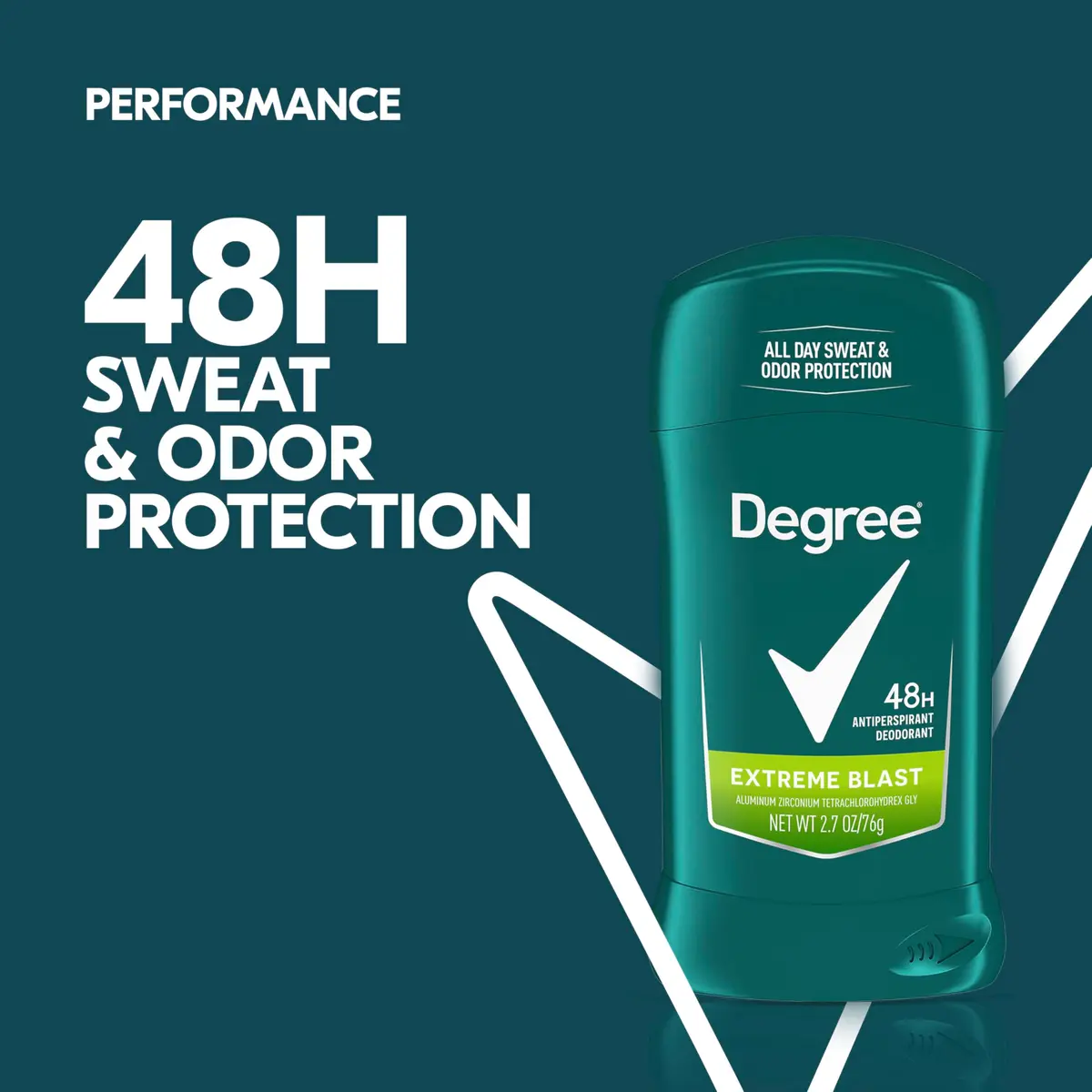 Degree Men Original Protection Antiperspirant Deodorant Extreme Blast 2.7 oz (76.5 g) | 48-Hour Sweat & Odor Protection - view 4