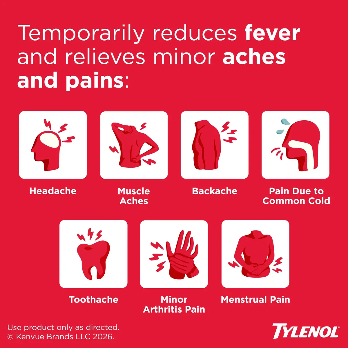 Tylenol Extra Strength Acetaminophen 500 mg Caplets | Fast Pain & Fever Relief for Adults & Kids 12+ - view 2
