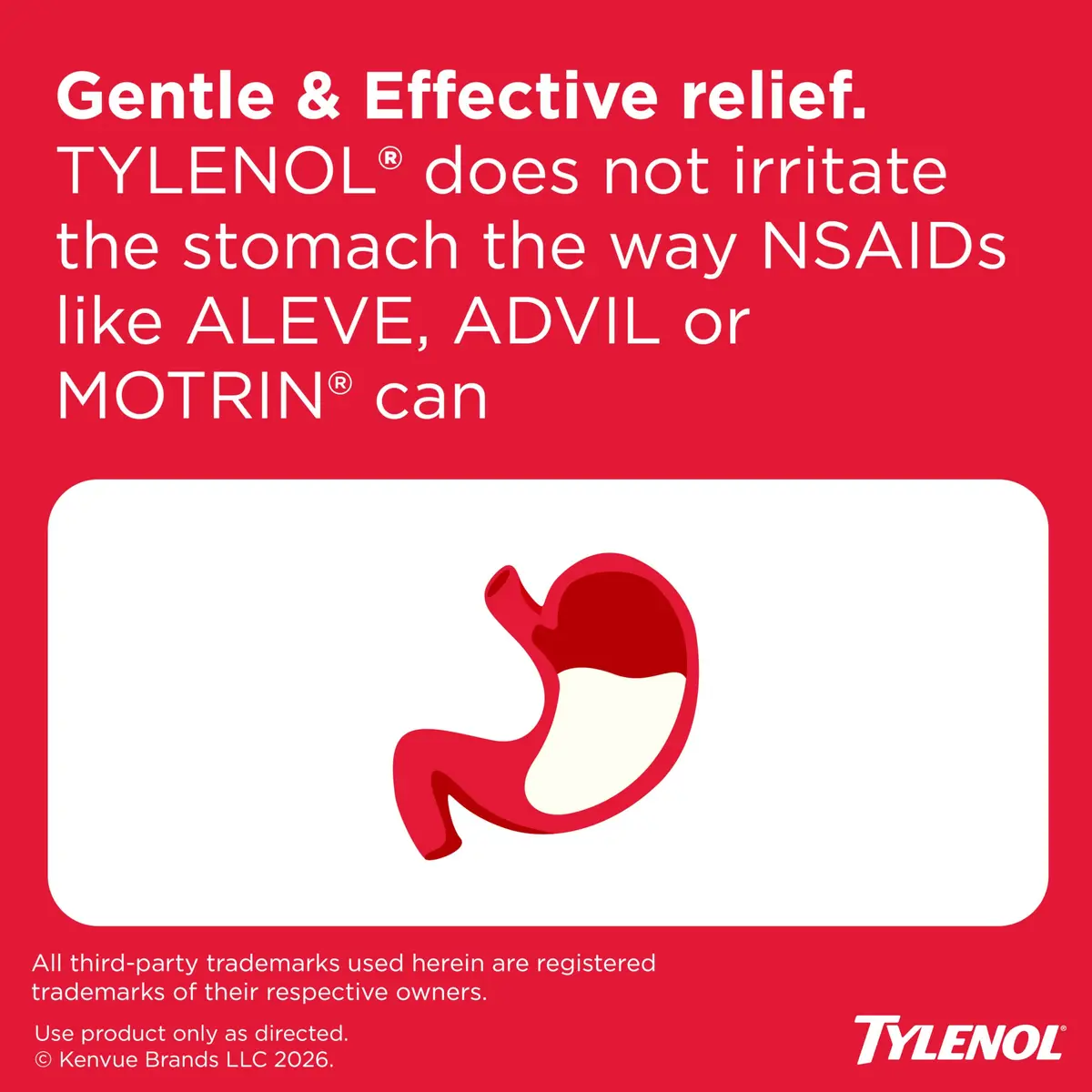 Tylenol Extra Strength Acetaminophen 500 mg Caplets | Fast Pain & Fever Relief for Adults & Kids 12+ - view 3