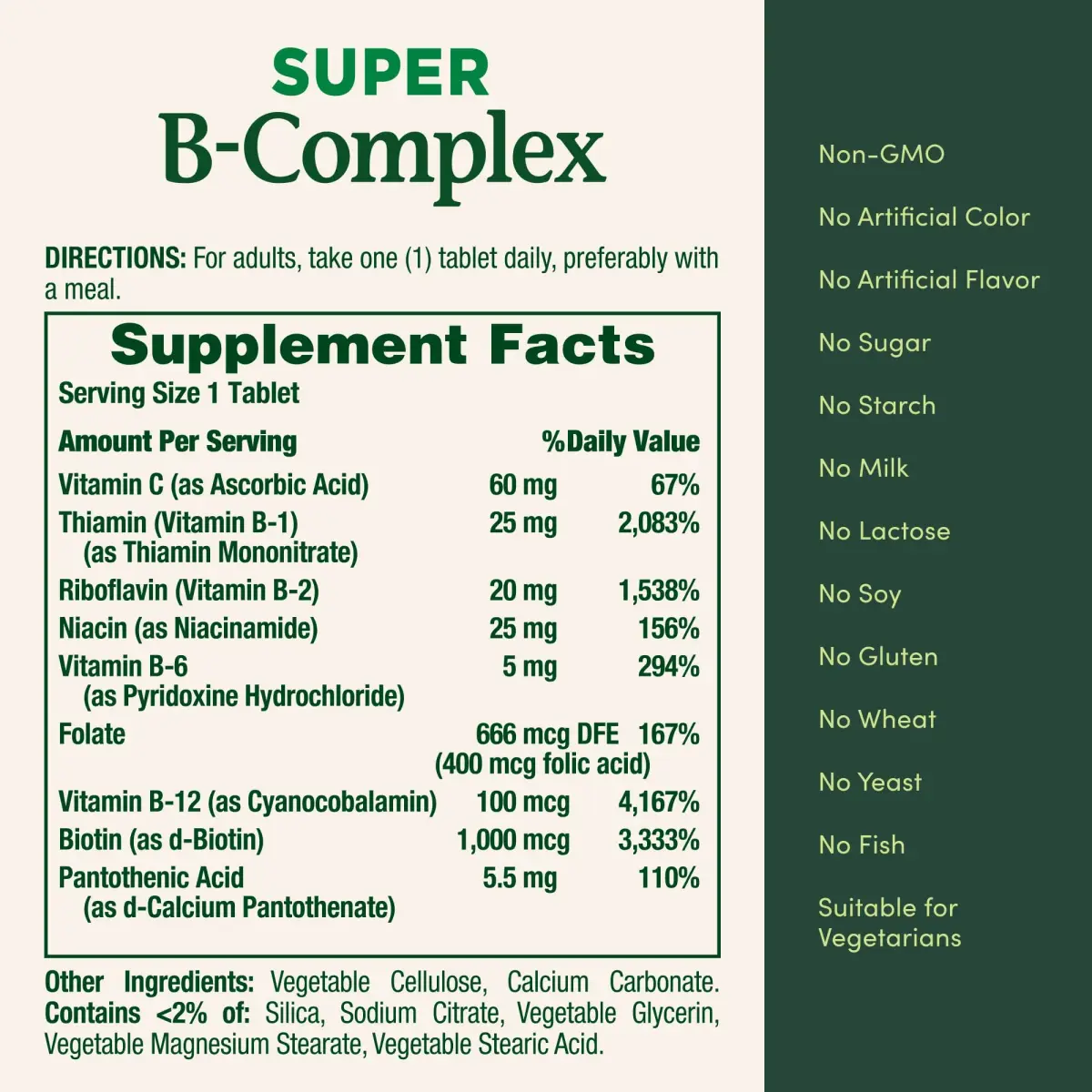 Nature's Bounty Super B Complex Vitamins with Vitamin C & Folic Acid, 150 Tablets | Supports Energy Metabolism & Immune Health - view 5