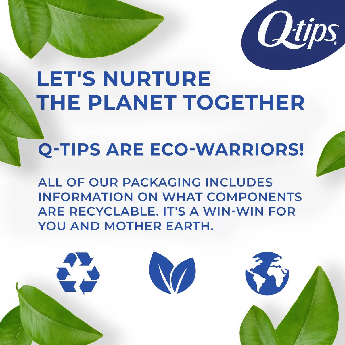 Q-tips Antimicrobial Cotton Swabs 300 Count | Soft, Biodegradable, Versatile for Beauty & Care - view 7