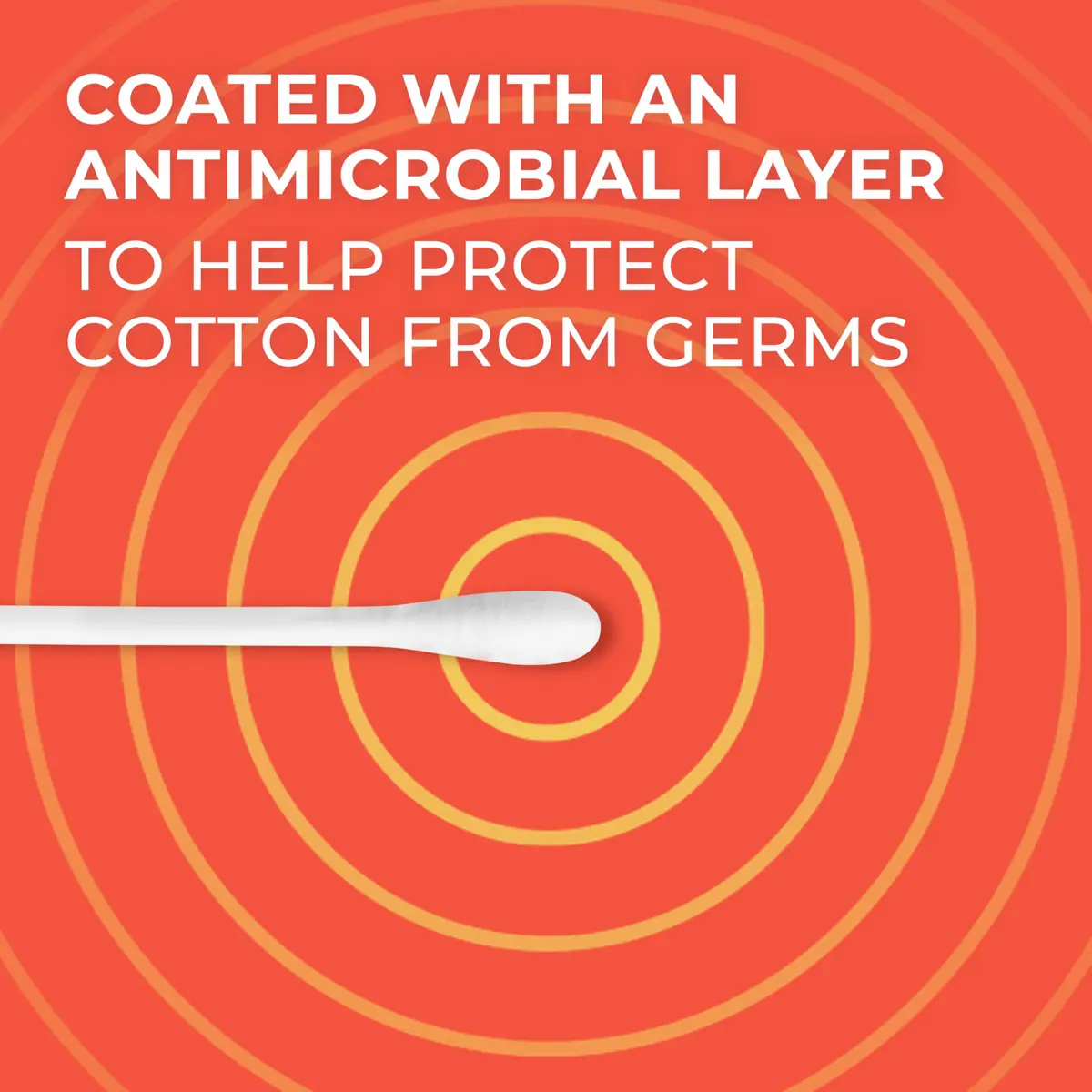 Q-tips Antimicrobial Cotton Swabs 300 Count | Soft, Biodegradable, Versatile for Beauty & Care - view 3