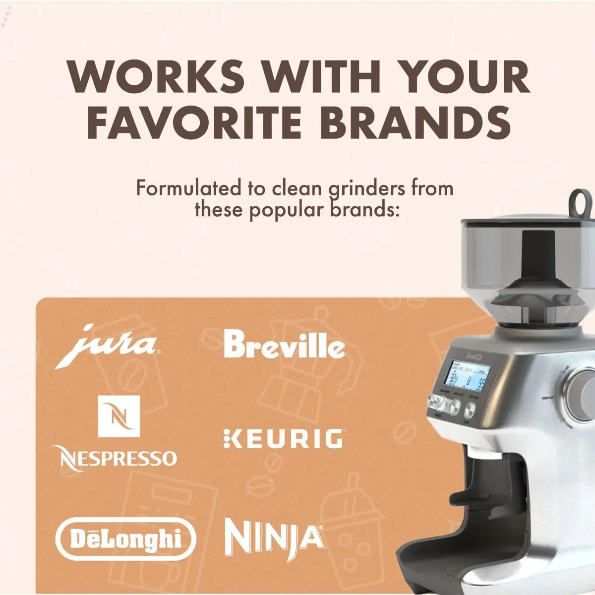 Urnex Grindz Professional Coffee Grinder Cleaning Tablets 102 Count | Cleans Burr and Casing - view 4