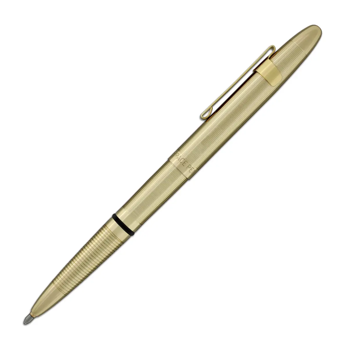 Fisher Bullet Pen - 400 Series - Lacquered Brass | Extreme Temperature & Zero Gravity Performance - view 3