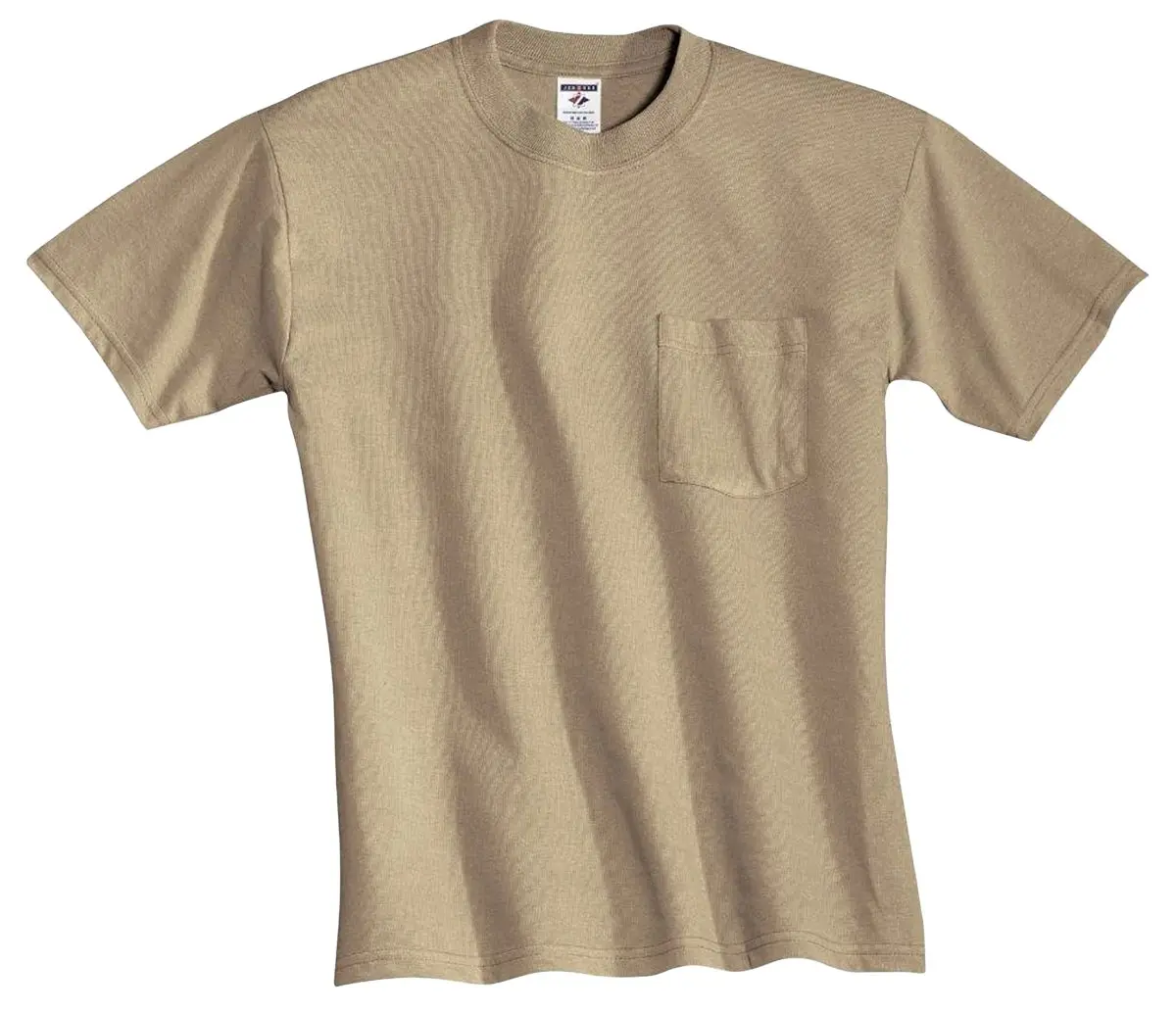 Jerzees Dri-Power Men's Active T-Shirt Small Khaki | 5.6 oz Cotton-Poly Blend - main product image