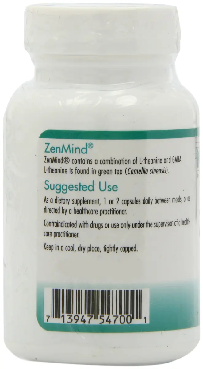 Allergy Research Group ZenMind 550 mg GABA & 200 mg L-Theanine | Supports Relaxation Day & Night - view 5