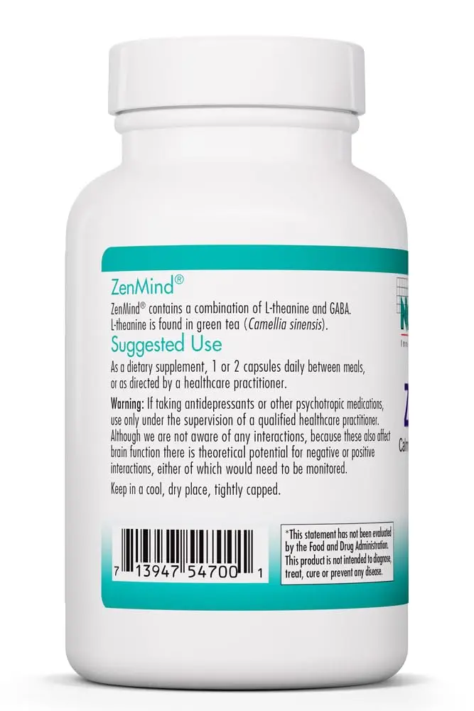 Allergy Research Group ZenMind 550 mg GABA & 200 mg L-Theanine | Supports Relaxation Day & Night - view 3