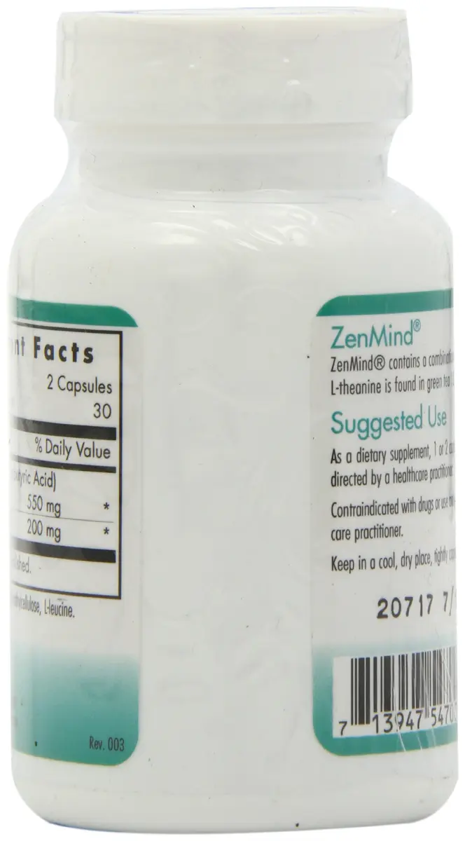 Allergy Research Group ZenMind 550 mg GABA & 200 mg L-Theanine | Supports Relaxation Day & Night - view 4