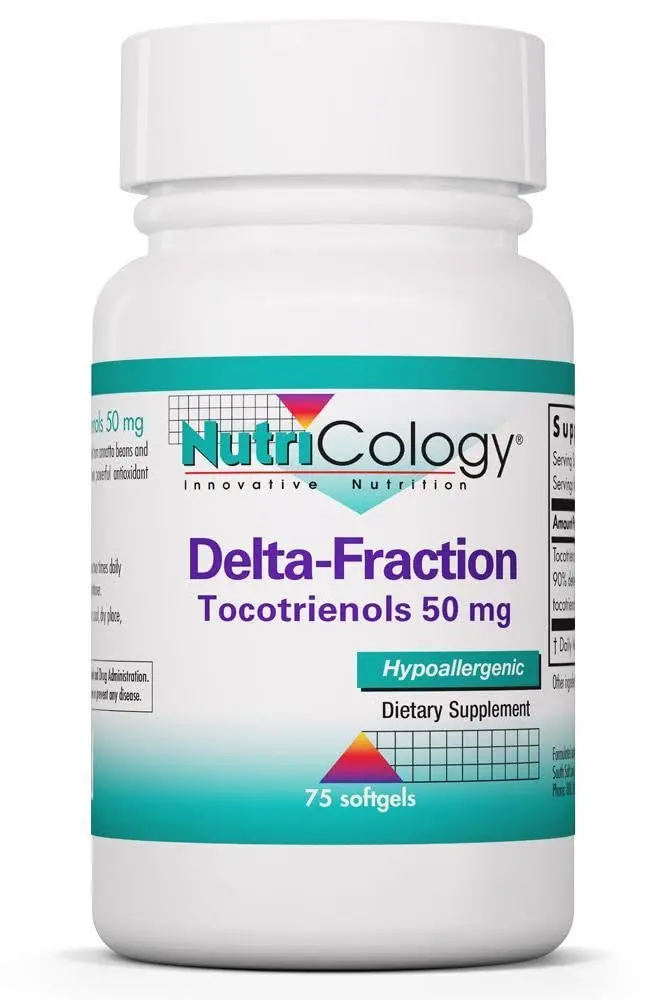 Allergy Research Group Delta-Fraction Tocotrienols 75 Softgels | Annatto-Derived Vitamin E Antioxidant Support - main product image