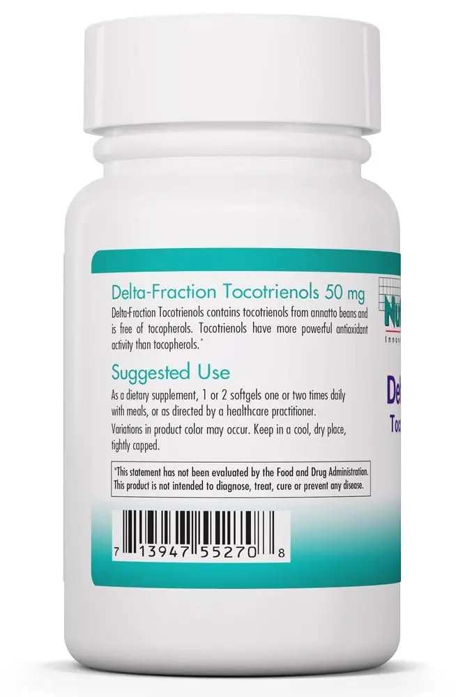 Allergy Research Group Delta-Fraction Tocotrienols 75 Softgels | Annatto-Derived Vitamin E Antioxidant Support - view 3