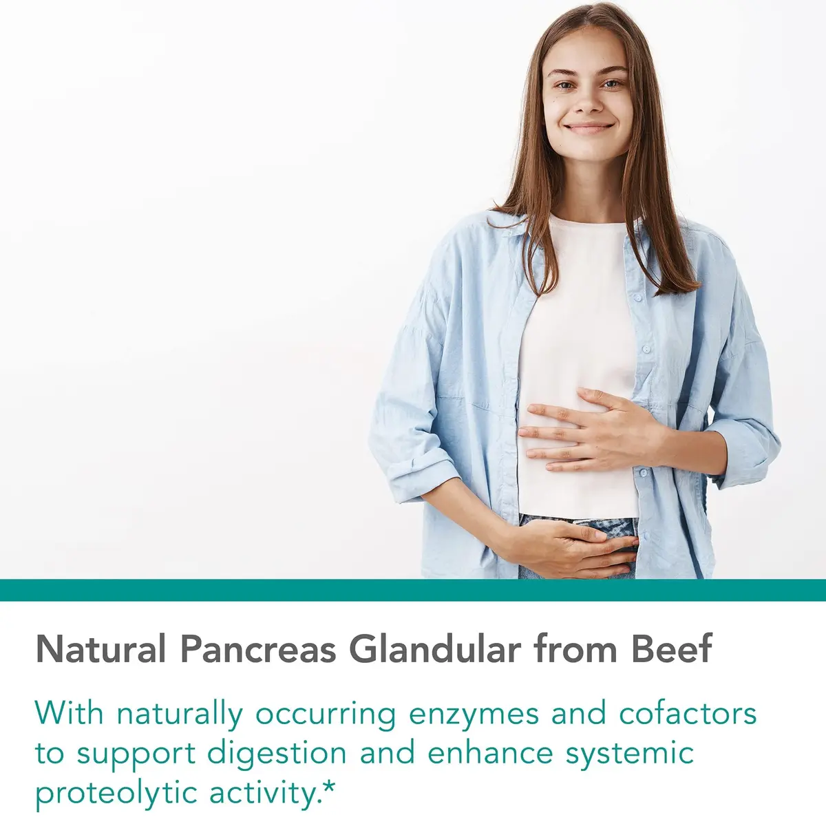 Allergy Research Group Pancreas Natural Glandular 425 mg Pork | Supports Digestive & Metabolic Function - view 3