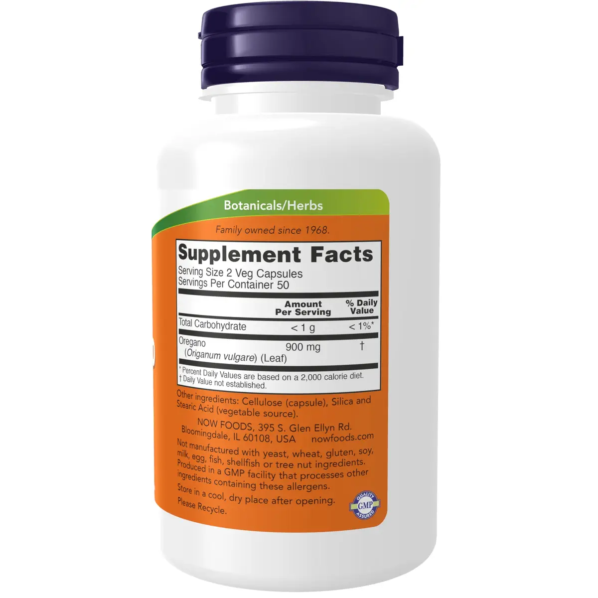 NOW Foods Oregano 450 mg Veggie Capsules | 100 Count, Free Radical Scavenger - view 2