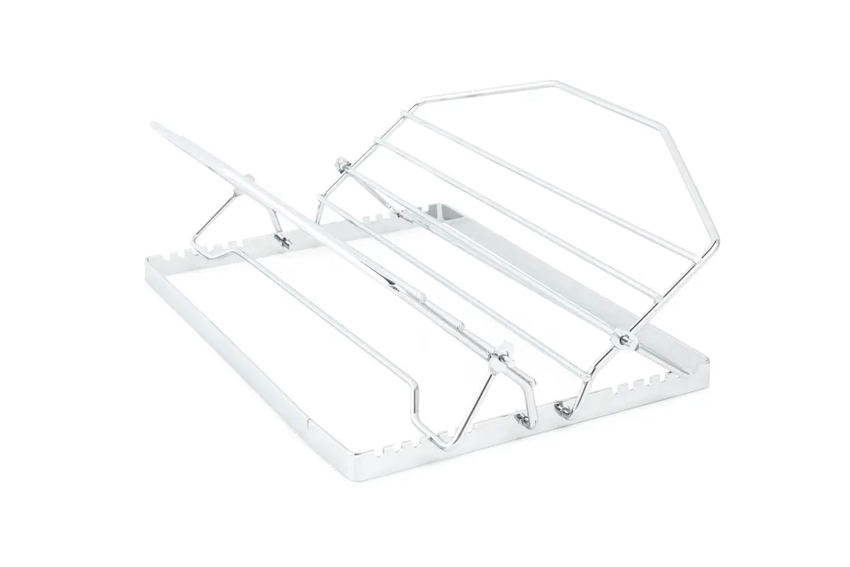 Fox Run Adjustable Roasting Rack 11.25 x 10 x 5 inches Metallic | Fits Most Pans, Elevates Roasts, Easy to Clean - view 2