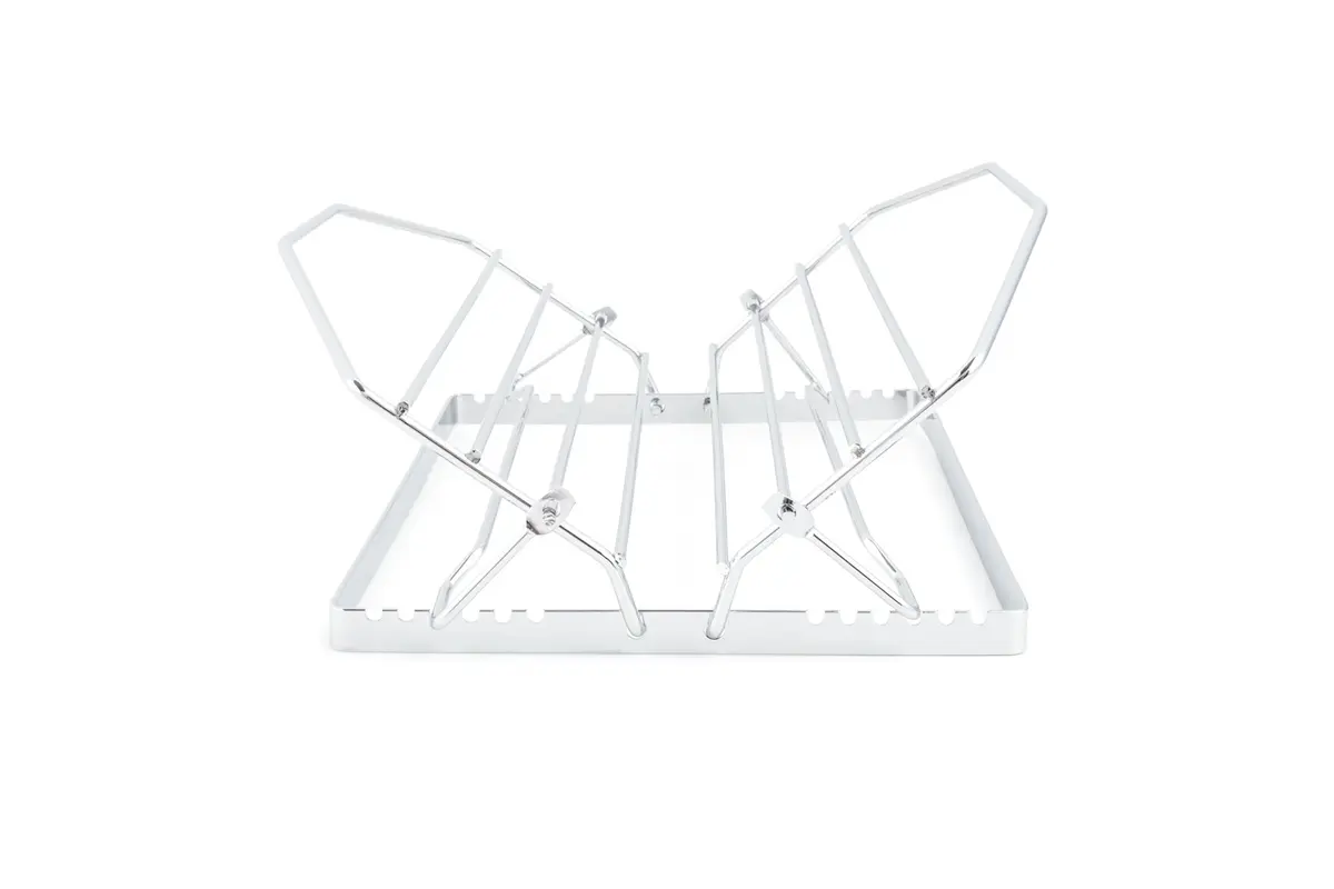 Fox Run Adjustable Roasting Rack 11.25 x 10 x 5 inches Metallic | Fits Most Pans, Elevates Roasts, Easy to Clean - view 3