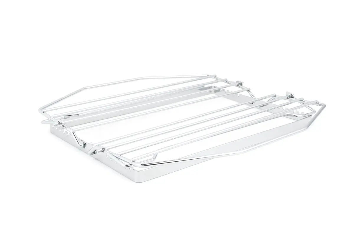 Fox Run Adjustable Roasting Rack 11.25 x 10 x 5 inches Metallic | Fits Most Pans, Elevates Roasts, Easy to Clean - view 4