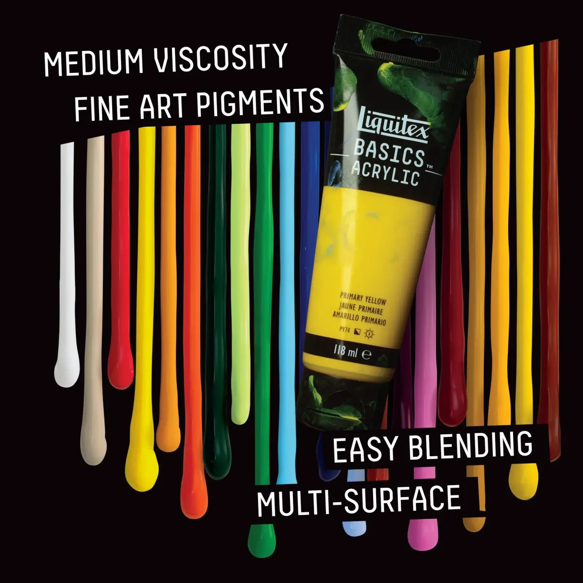 Liquitex BASICS Acrylic Paint Cadmium Red Medium Hue 118ml (4 oz) | ASTM D4236 Certified - view 4
