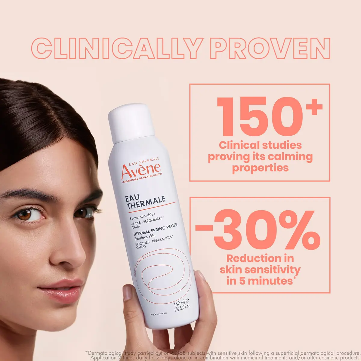 Eau Thermale Avène Thermal Spring Water Spray 150ml (5 Fl Oz) | Soothes & Calms Sensitive Skin - view 3