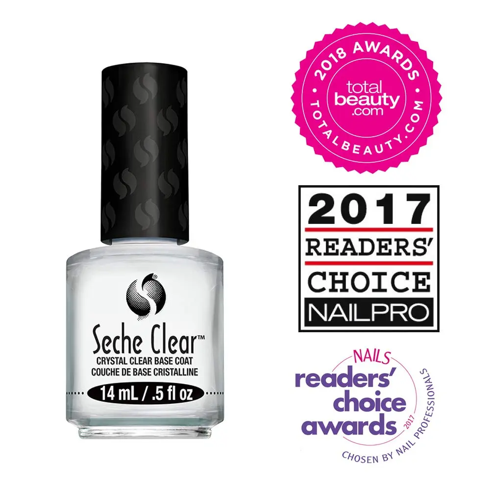 Seche Clear Base Coat 15ml (0.5 Fl Oz) | Professional Nail Prep for All Polish Types - view 2