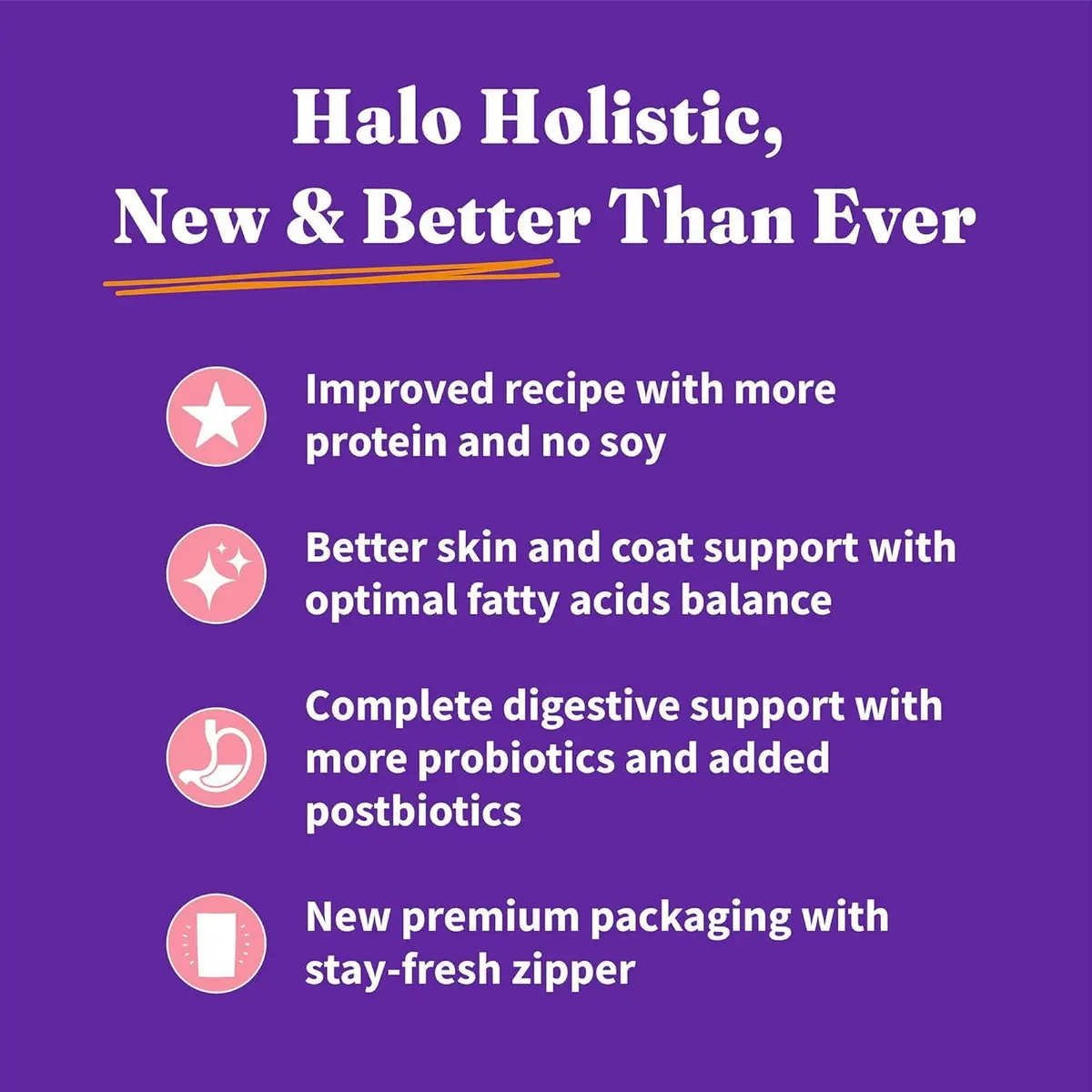 Halo Holistic Dry Cat Food, Wild-Caught Salmon & Whitefish Recipe, 1 Count (Pack of 1) | Complete Adult Cat Nutrition - view 9