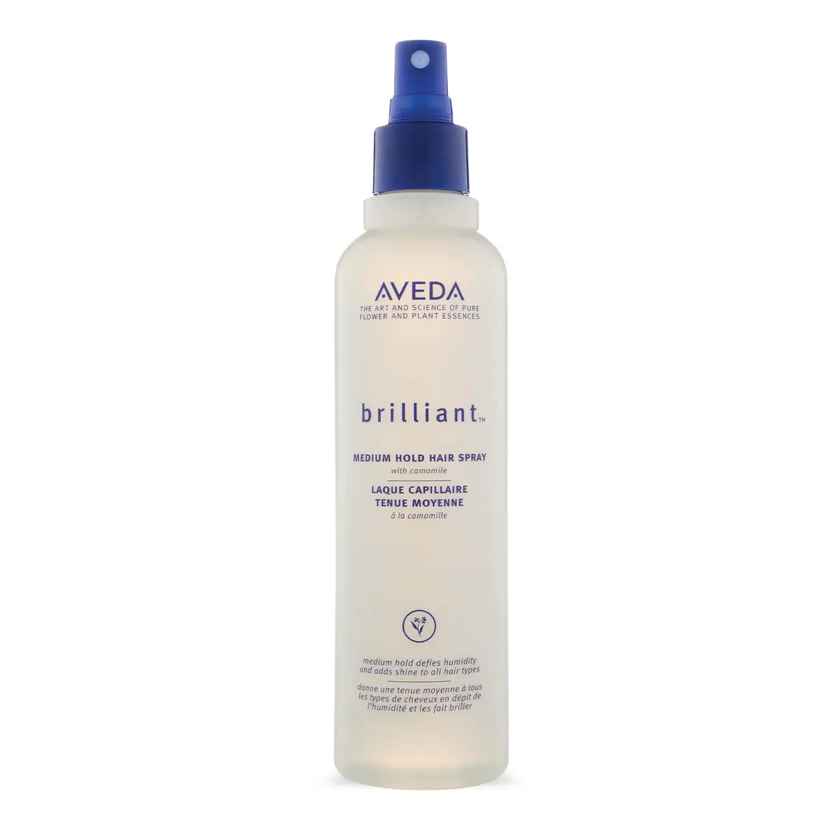 Aveda Brilliant Medium Hold Hair Spray | Non-Aerosol, Humidity Defense, Shine, All Hair Types, Jasmine & Rose Aroma (8.5 Fl Oz) - main product image
