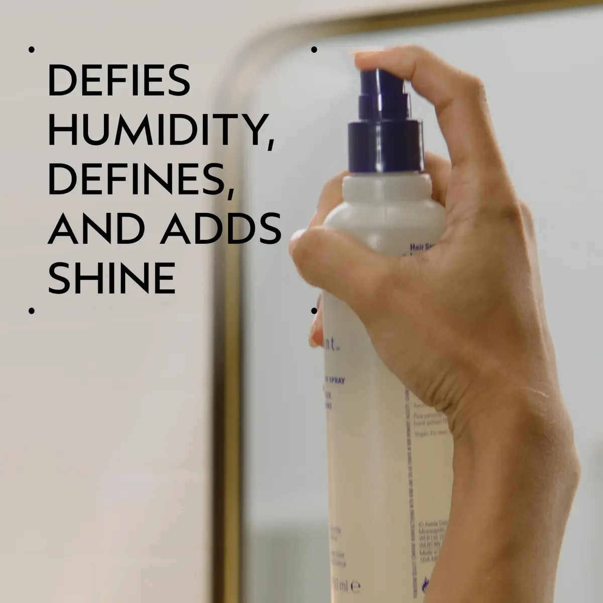 Aveda Brilliant Medium Hold Hair Spray | Non-Aerosol, Humidity Defense, Shine, All Hair Types, Jasmine & Rose Aroma (8.5 Fl Oz) - view 2