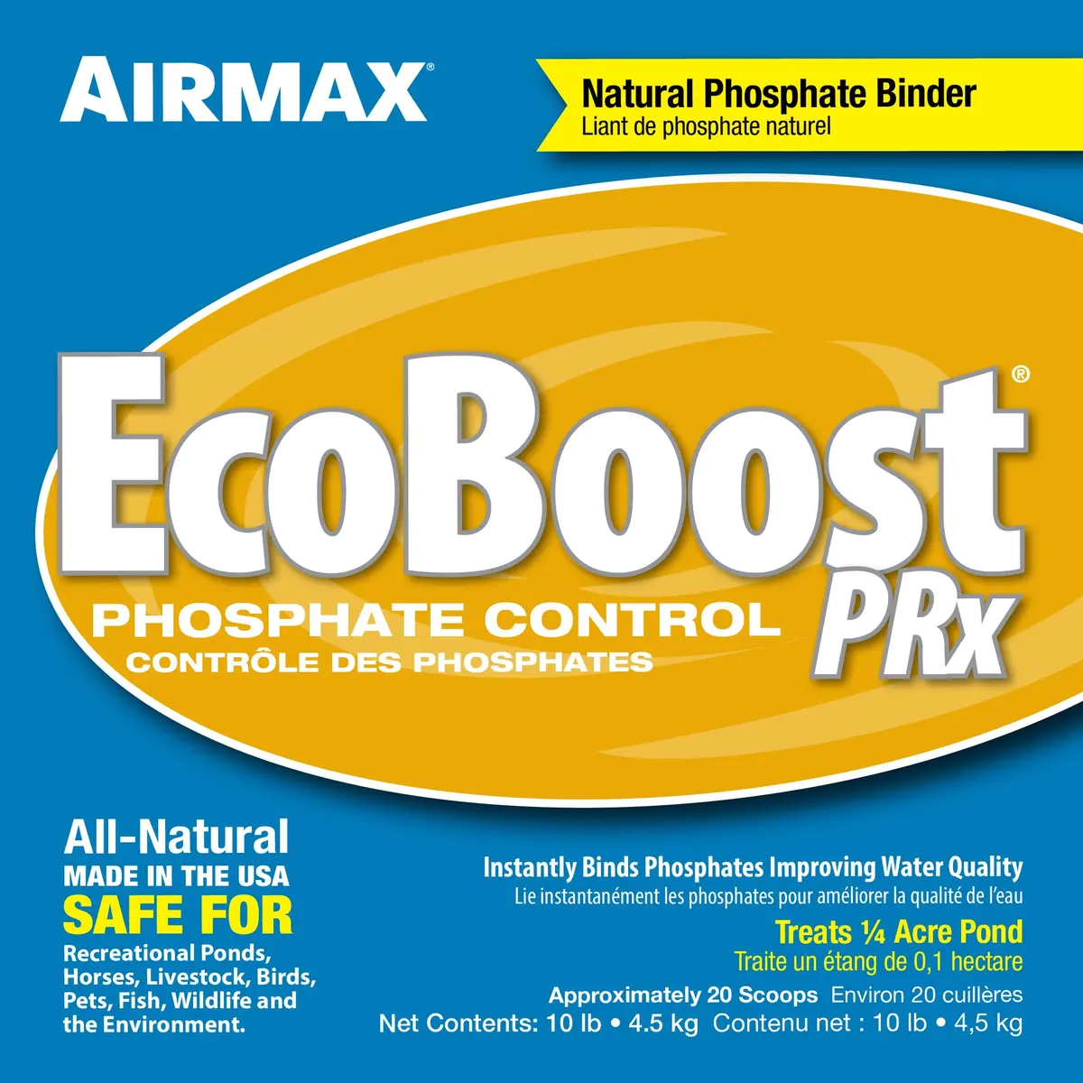 Airmax EcoBoost PRx Natural Pond Water Clarifier Binds Phosphates 10 lb | Safe, Natural Water Treatment for Ponds - view 2