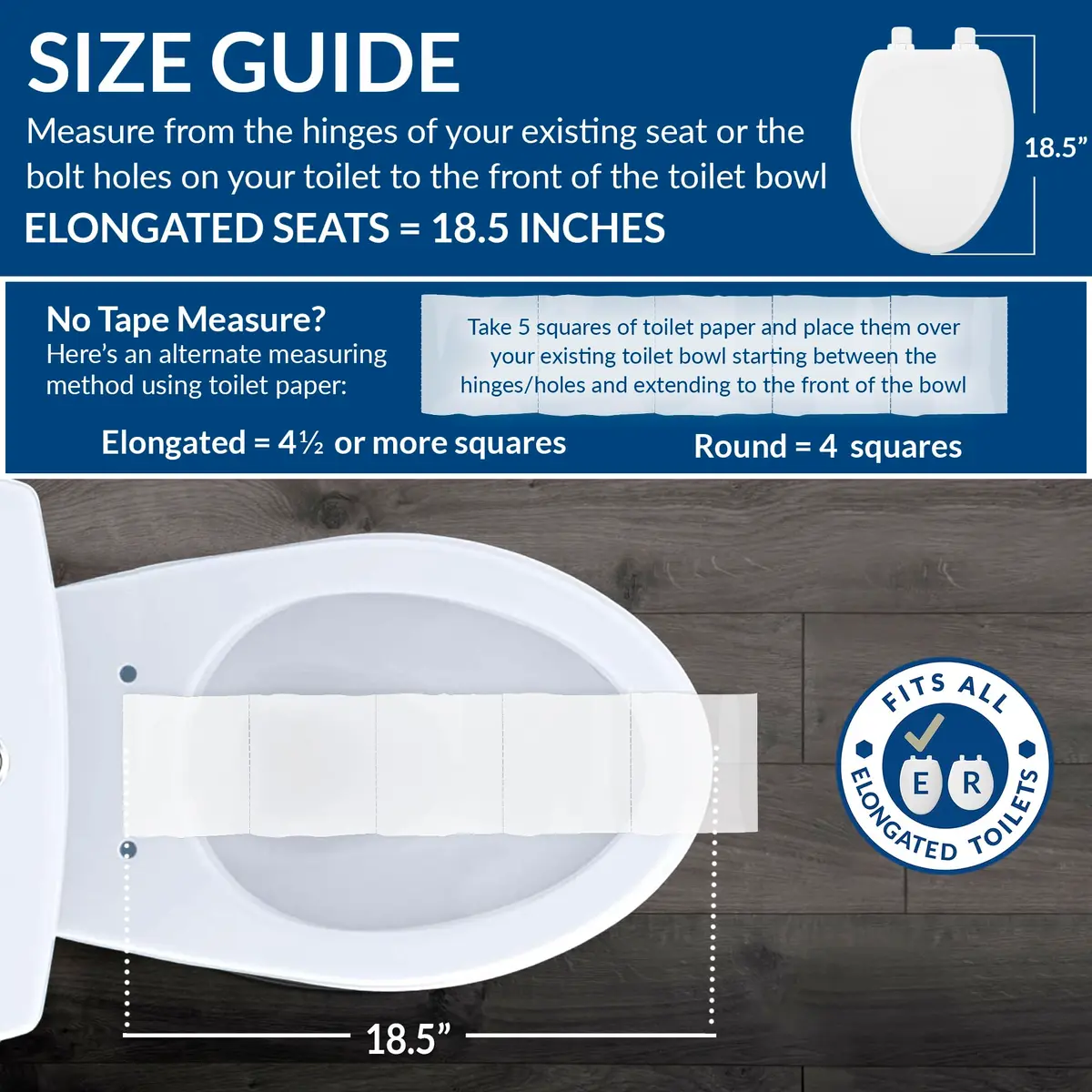 Bemis 1500EC 146 Almond Elongated Molded Wood Toilet Seat with Easy-Clean & Change Hinge | Durable, Easy Clean, Almond Finish - view 6