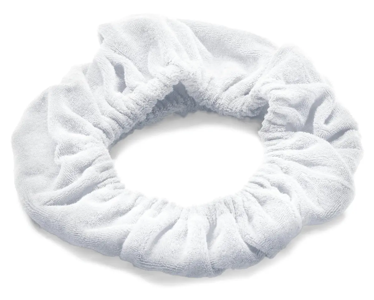 TASSI White Hair Holder Head Wrap Stretch Terry Cloth | Gentle, Easy & Comfortable for All Hair Types - view 5