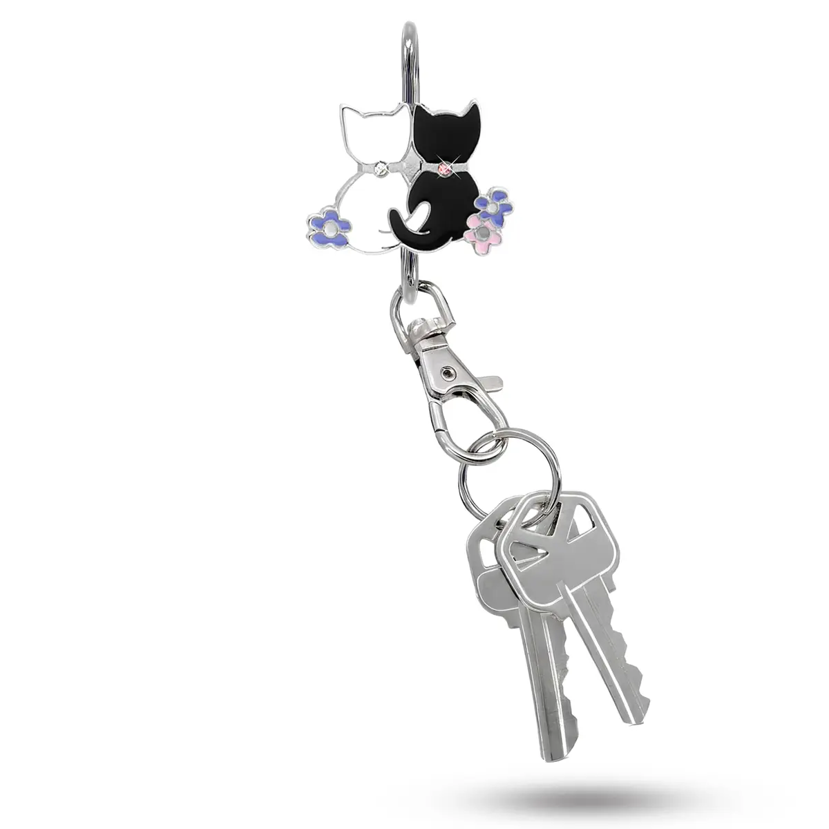 Finders Key Purse Two Kitties Key Finder | Stylish & Multifunctional (One Size) - main product image