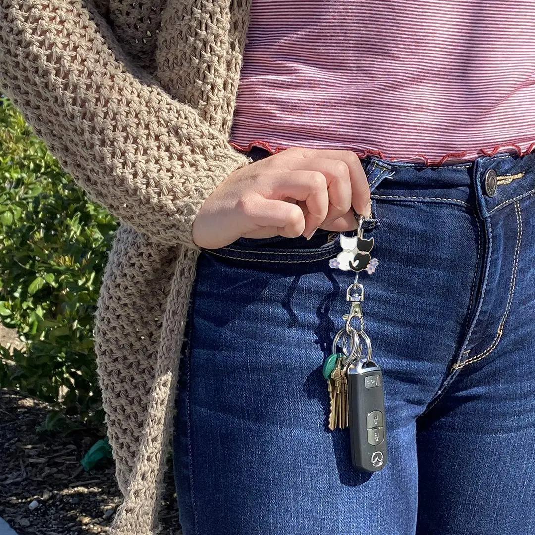 Finders Key Purse Two Kitties Key Finder | Stylish & Multifunctional (One Size) - view 9