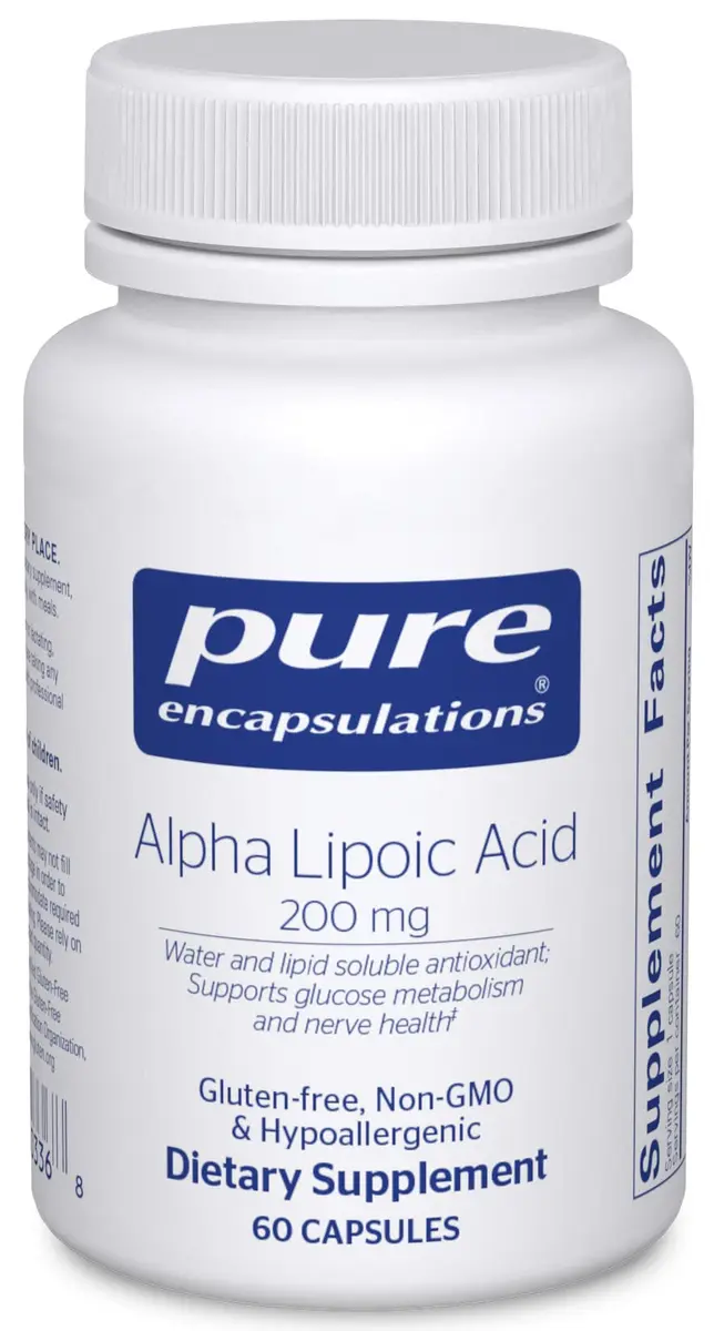 Pure Encapsulations Alpha Lipoic Acid 200 mg | Supports Carbohydrate Metabolism & Nerve Health - main product image
