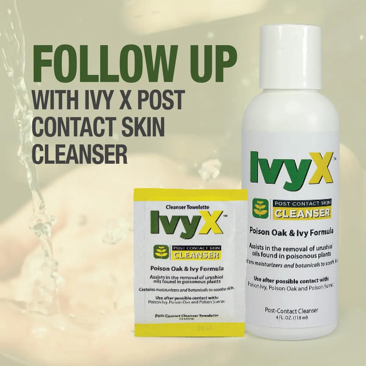 CoreTex Ivy X Pre-Contact Poison Ivy Wipes - Pack of 25 | Quick Dry & Chalk-Free Formula for Poison Oak & Sumac Oils - view 6