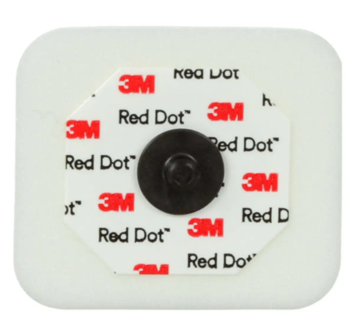 3M Red Dot Monitoring Electrode Model 2560 with Snap Connector, Bag of 50 | 4.1 cm x 3.0 cm (1.6 x 1.3 Inch) - view 2