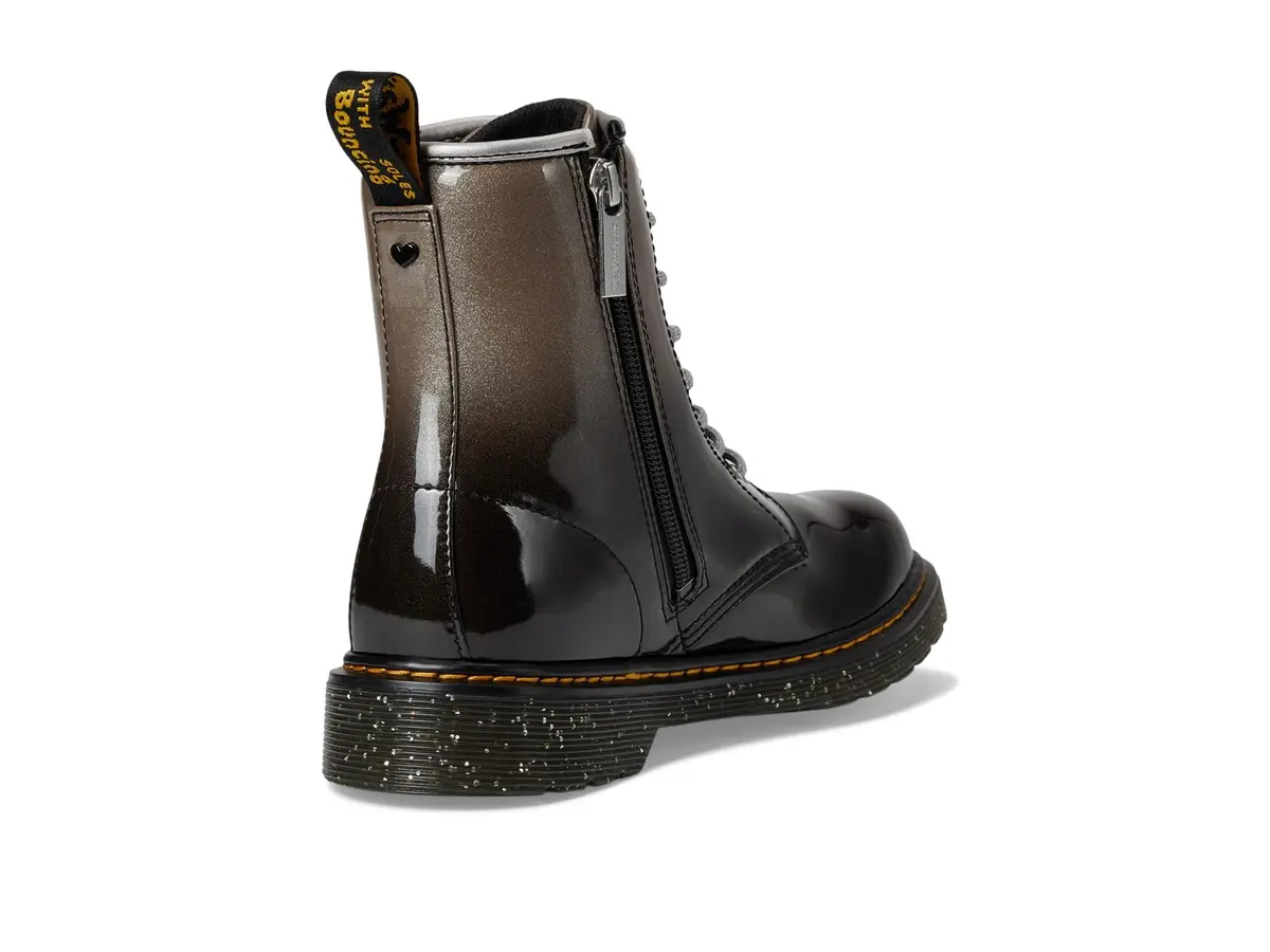 Dr. Martens Women's 1460 W Patent Leather 8 Eye Boot, Black, 11 | Classic Combat Style with Glossy Finish - view 5