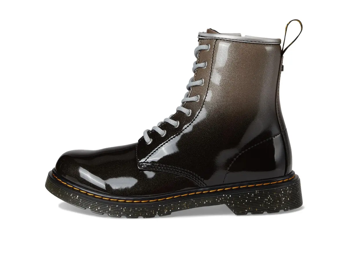 Dr. Martens Women's 1460 W Patent Leather 8 Eye Boot, Black, 11 | Classic Combat Style with Glossy Finish - view 4
