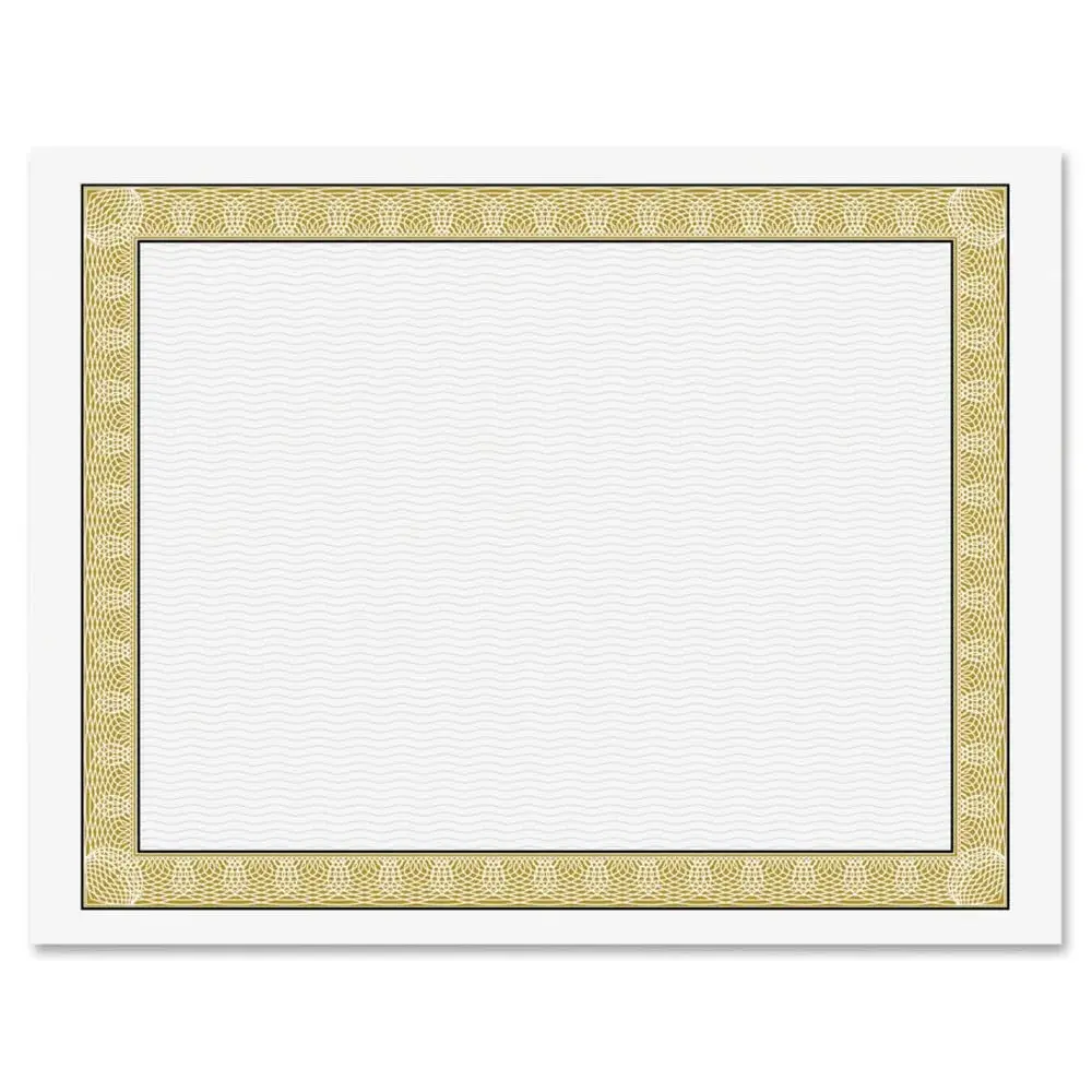 Geographics Diplomat Certificate Paper 50 Sheets | 8.5 x 11 Inch Parchment with Golden Border - main product image